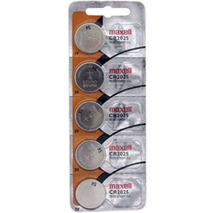 MAXELL - PILE BOUTON AU LITHIUM CR2025 3V BLISTER5