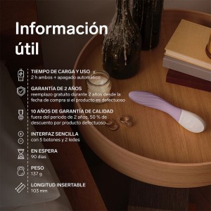 LELO - MONA TWIST VIBRATEUR POINT G RECHARGEABLE CONTRÔLÉ PAR APPLICATION LAVANDE