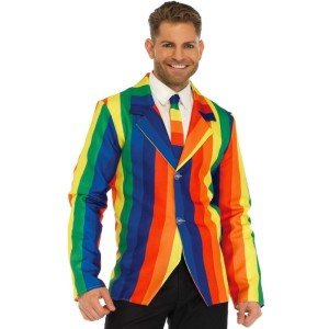 LEG AVENUE - BLAZER CRAVATE ARC-EN-CIEL S
