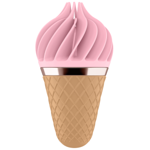 SATISFYER - SPINNATOR SWEET TREAT BRUN and ROSE