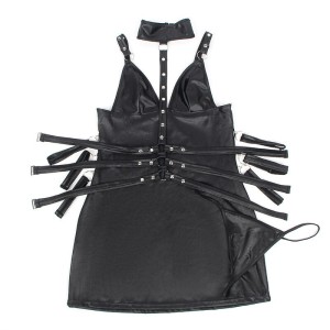 SUBBLIME - 954413 BODY BONDAGE EN CUIR NOIR L-XL