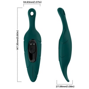 ARMONY - STIMULATEUR and VIBRATEUR VERT FEUILLE