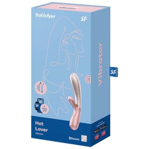 SATISFYER - VIBRATEUR HOT LOVER ROSE and BEIGE
