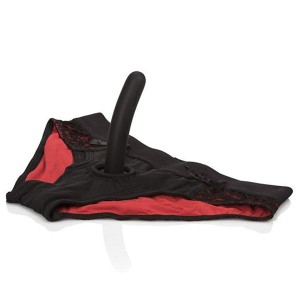 CALEXOTICS - SCANDAL ENSEMBLE CULOTTE ROUGE AVEC GODE TAILLE L-XL