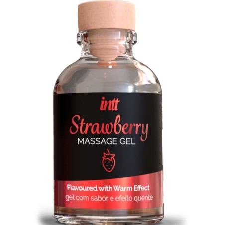 INTT MASSAGE and ORAL SEX - GEL DE MASSAGE EFFET CHAUD SAVEUR FRAISE