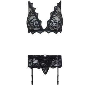 LIVCO CORSETTI FASHION - BELITA LC 90231 SOUTIEN-GORGE CULOTTE JARRETIÈRE NOIR S-M