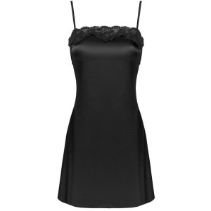 LIVCO CORSETTI FASHION - JACQUELINE LC 90249 ROBE DE CHAMBRE CHEMISE CULOTTE NOIR S-M