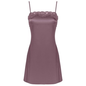 LIVCO CORSETTI FASHION - JACQUELINE LC 90249 ROBE DE CHAMBRE CHEMISE CULOTTE VIOLET S-M