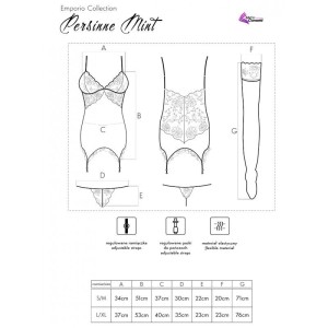 LIVCO CORSETTI FASHION - PERSINNE MIT EMPORIO ENSEMBLE CORSET CULOTTE BAS