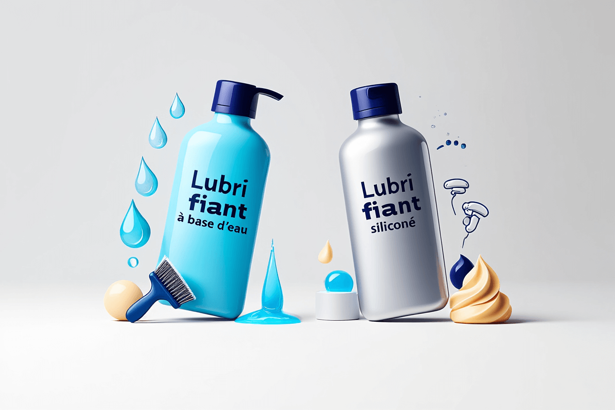 Comparaison des lubrifiants eau et silicone