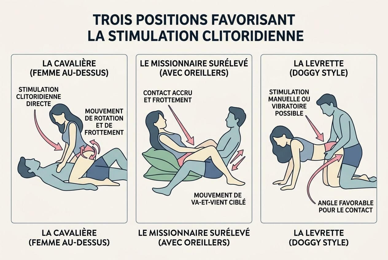 Positions pour la stimulation clitoridienne